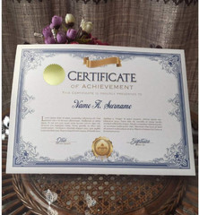 300Pcs 2 Inch Bright Gold Metallic Certificate Sealing Labels with Serrated Edge