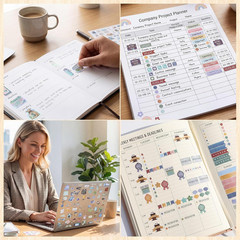 1150+ Planner Stickers for Work, Task Stickers Business Women Sticker Teacher Pl