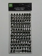 Making Memories Acid/Lignin Free Creative Letter Number Stickers Designer Chunky