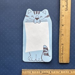 Vintage 80s Note Stationary Paper Sheets Feeling Blue 1983 Cat Sweet Message Lot