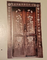 Retro Door Cardstock Sticker, 10PCS Vintage Courtyard Ephemera for Scrapbooking