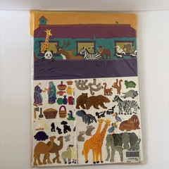 Vintage 1995 Mrs. Grossman Stickers Reusable Vinyl Cling Set – Noah’s Ark Bible