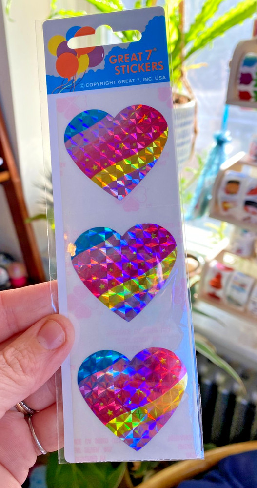 Great 7 Vintage Sticker Packages NOS NIP: Pearly, Prismatic, Fuzzy: You Choose!