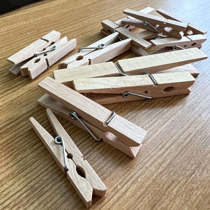 25mm to 72mm Mini Pegs Wooden Craft Cloth Photo Wood Hanging Small Spring Clips