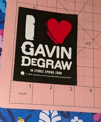 Gavin DeGraw I Love Gavin DeGraw In Stores Spring 2008 Promotional Magnet READ
