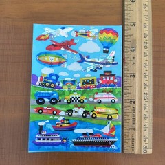 Vintage Sandylion Reflective Maxi Transportation Sticker Sheet