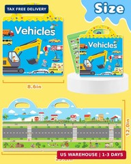Benresive Reusable Sticker Book for Toddlers, Travel Stickers for Kids, Toddler