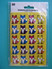 ANIMATED FOXES (4) Sheets – Sealed Pack