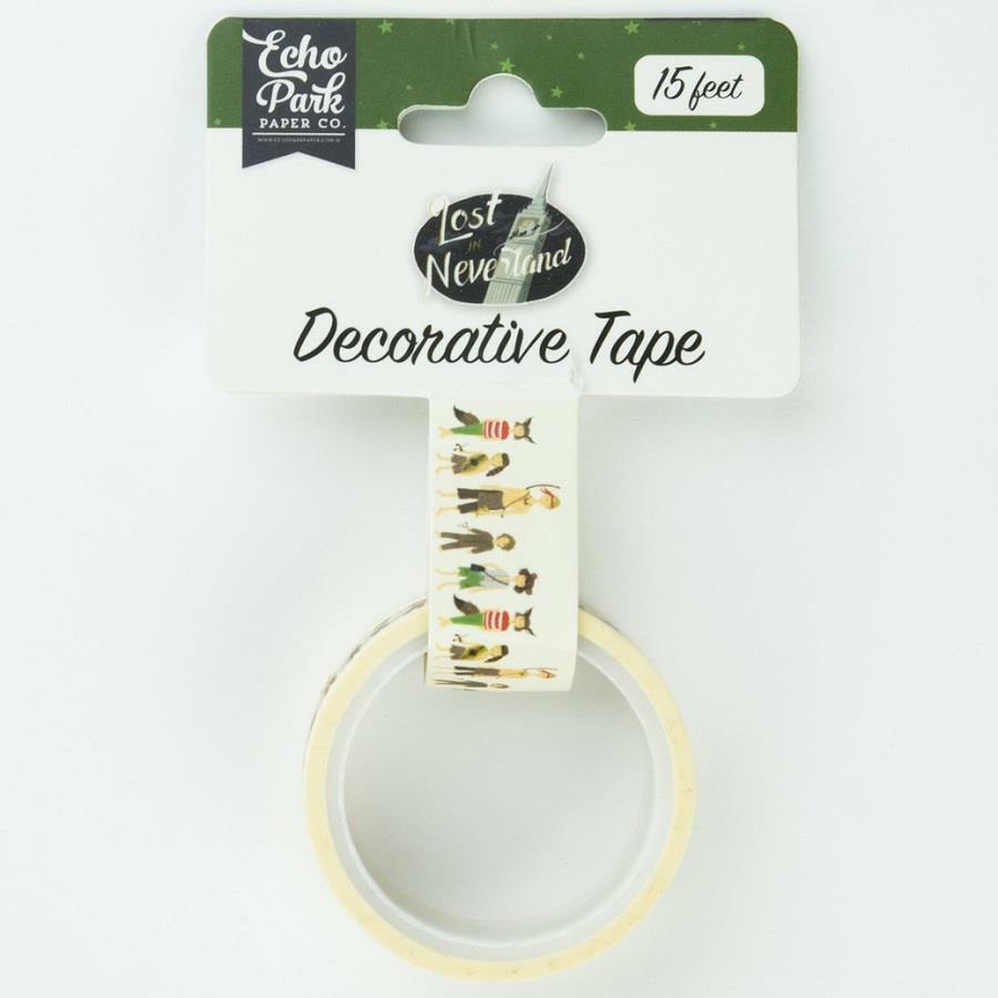 Echo Park LOST BOYS Decorative Tape 15 Feet Washi Scrapbook Perter Pan