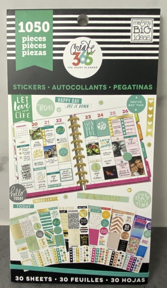 Create 365 the Happy Planner Stickers 1050 Pieces NEW