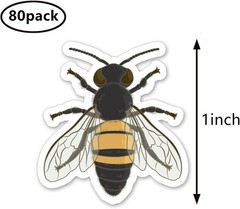 Bumble Bee Stickers 1In for Scrapbooking, Arts, Craft, Kids DIY, Journals 80-Pac