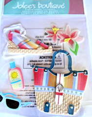 Rare!! Jolee’s Boutique – Beach Fashion Scrapbook Sticker Embellishments