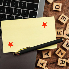Hybsk 1″ Fluorescence Red Star Shape Paper Stickers Packaging Seals Tag Total 50