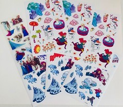 399 Sticker Stitch Little Mermaid My little Pony Frozen Princess Girl Themed Lot