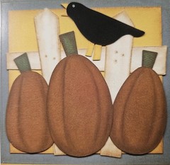 Pebbles Inc. Pumpkin Trio Cardstock Stickers Fall Thanksgiving Crow Snip Its