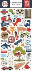Echo Park Paper ALL BOY 6×13 Sheet of Chipboard Accents