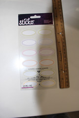 Sticko Autocollant 12PC 2 Each Color Oval Labels Scrapbooking Crafts Journalling