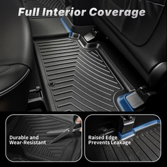 OEDRO Floor Mats Tailored Fit for Toyota Tundra CrewMax Cab/Double Cab 2014-2…