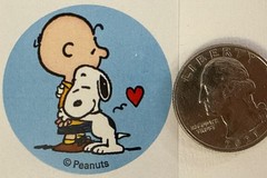 VALENTINE SNOOPY Stickers (3pc)Peanut•Woodstock•Charlie Brown•Cartoon•Cards•
