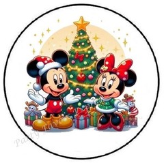 MOUSE CHRISTMAS TREE ENVELOPE SEALS LABELS STICKERS PARTY FAVORS