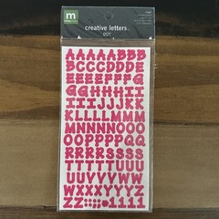 Making Memories Alphabet Stickers Lot of 4 Glitter Gem Spring Creative Letters