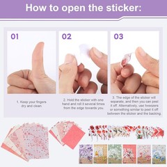 Vibrant Floral Scrapbook Stickers & Papers Set – 480 Pcs for Endless Creativity