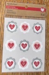 Recollections Candy Hearts Be Mine Kiss Me VALENTINES DAY Love Scrapbook Sticker