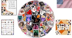 Thriller Mystery Stickers Set – 100 Waterproof Bookish Decals for Stylish Users