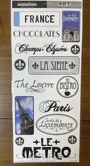 Creative Imagination Rome France London Danelle Johnson Epoxy Stickers Scrapbook
