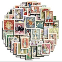 250pcs Scrapbooking Set Stickers Page Corner Design Stamps Vintage Stationery