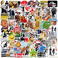 105pcs Funny Stickers for Adults, Prank Meme (Dirty) Large Sticker Pack for B…