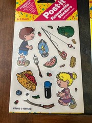 Vintage 1989 and 1990 Post-It Removable Stickers 3M Lot of 2 Packages NEW Sealed