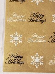Recollections Christmas Kraft Labels, 36 pcs – HAPPY HOLIDAYS