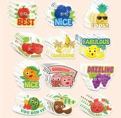 Vintage Scratch And Sniff Stickers Retro 80s 90s Junk Food Fruit Candy Lot Of 4