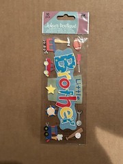 Rare Jolee’s Little Brother Tools Toys Balls Scrapbook Stickers