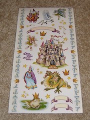PSX Designs Sticker Sheet ~ Fairy Tales….Medieval Castle, Dragon, Fairies…..