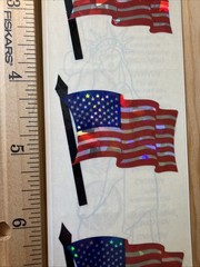 American Flag Sticker Sheet Scrapbook Craft Stickers