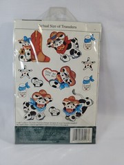 Plaid Rub On Transfers «Country Critters» No. 57048 Western Cows. NIP