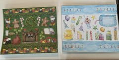 CREATIVE MEMORIES DONE WITH ONE LOT OF 8 Sealed Paper & Die Cut Shapes