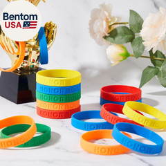 100 Pcs Honor Roll Rubber Wristbands Celebration Items Bulk Certificates Colored