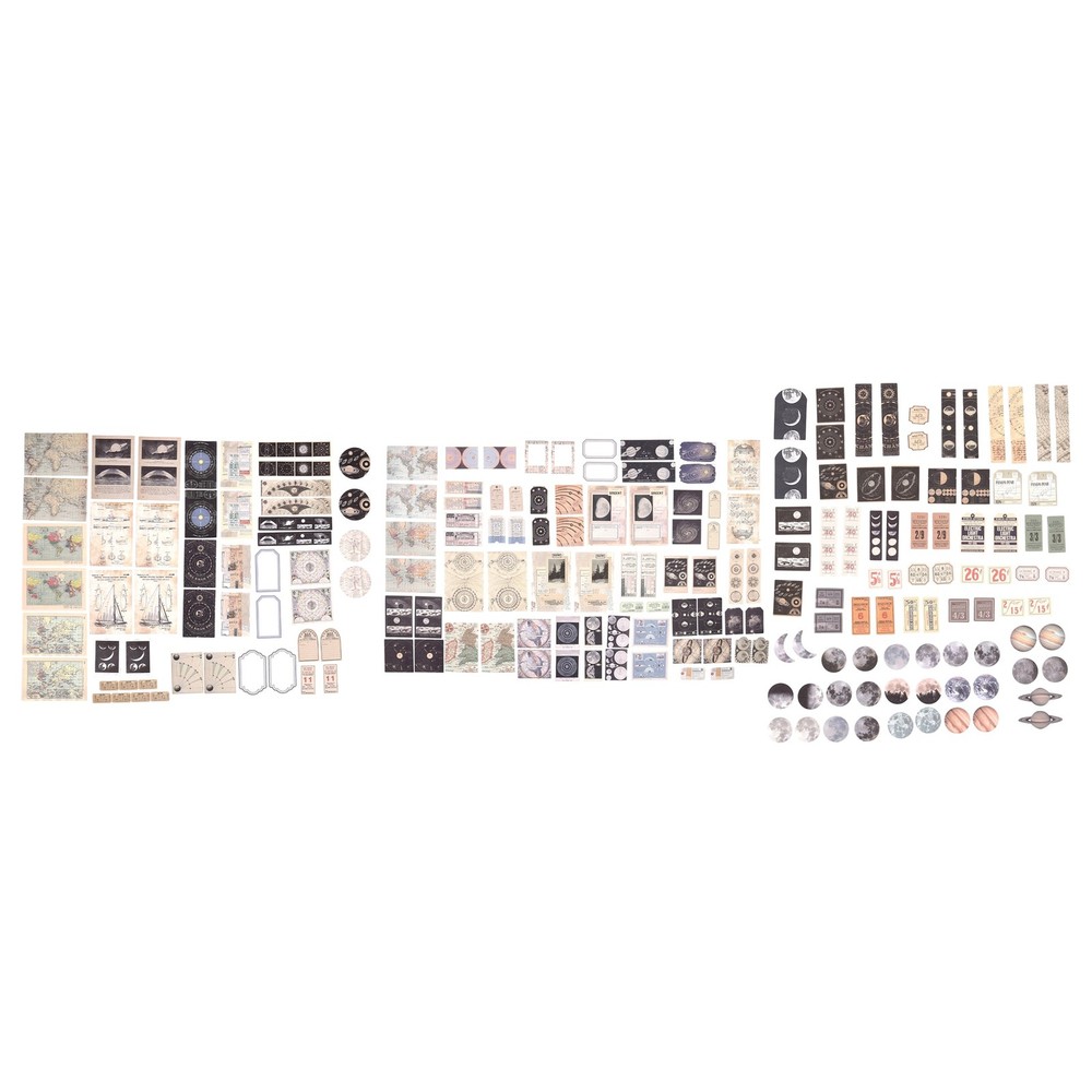 Vintage Scrapbook Supplies Pack (200 Pcs) for Art Journaling Junk Journal5875