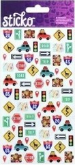 Sticko MINI ROAD TRIP TRAVEL ICONS VACATION TRAVEL Car Signs Map Luggage Sticker