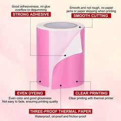 250 Per Roll 2×3″ Rectangle Inventory Color Coding Labels Pink 1 Roll