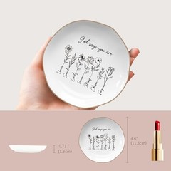 God Says You are – Ring Tray,Confirmation Gifts for 4.5″ x 4.5″ x 0.5″ Black