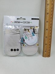 CR5 Crate Paper Snow And Cocoa 6 Jar Pockets And Embellishments Christmas