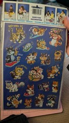 Vintage Stickers Mark 1 Celebrity Stickers Cats Kittens 2 Sheets New Pack READ