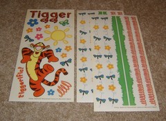 Sandylion Disney Sticker Sheets (3) ~ Tigger w/ Two Coordinating Borders