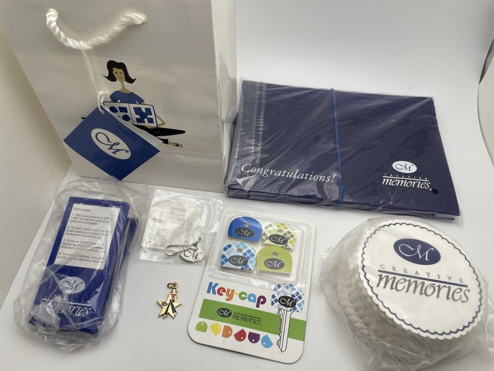 Creative Memories Charm Zipper Pull Coasters Magnet Key cap Lot Swag Trinkets