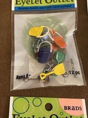 Eyelet Outlet Brads Lot of Beach Summer NEW 6 packs Card Making Scrapbooking