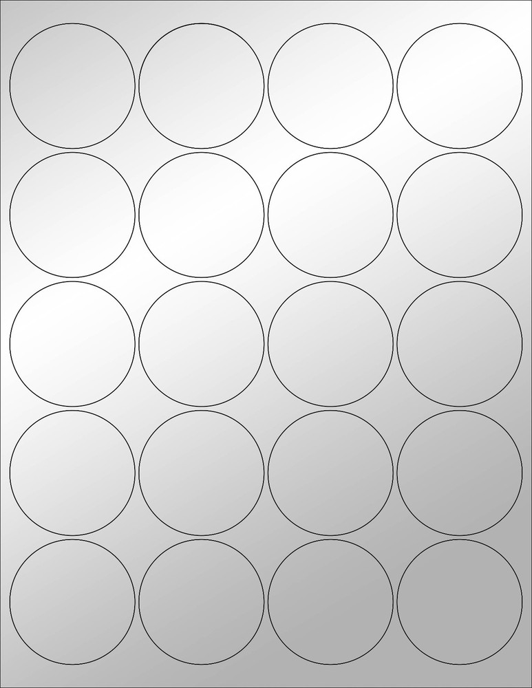 6 SHEETS 2″ ROUND BLANK SILVER STICKERS~LASER ONLY~ LABELS ~ WEDDINGS, PACKAGING